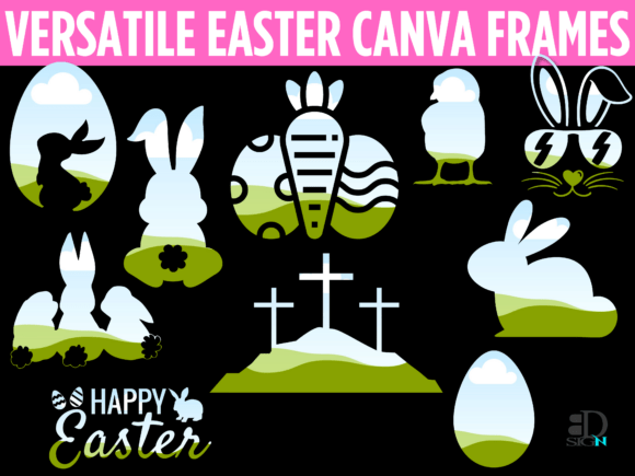 Download Easter Canva Frames 10 Versatile Designs - Design Collection