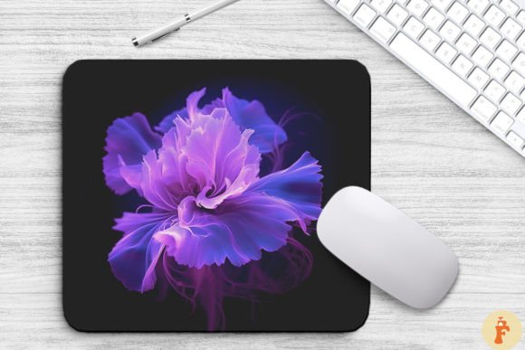 Download Mystic Violet Flowers Mouse Pad Design - Design Collection