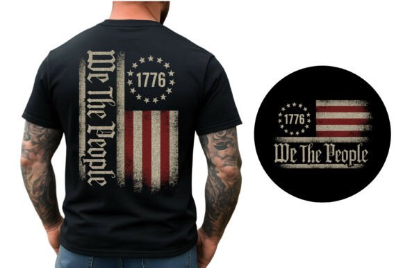 Download We the People 1776 American Flag Design - Premium Bundle