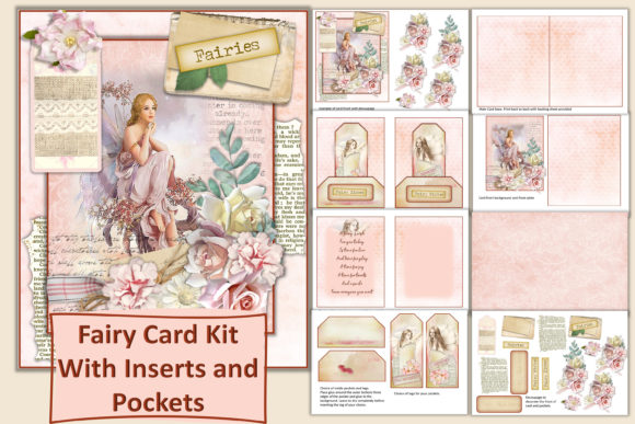 Download Fairy Card Making Kit Journal Ephemera - Card making Collection