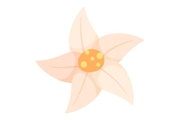 Download White Flower Decor Sticker Design - Design Collection