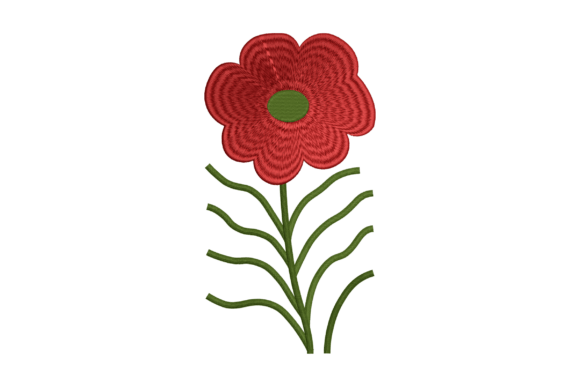 Download Single Flower Embroidery Design - Single flower Collection