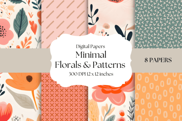 Download Soft Boho Minimal Floral Designs - Design Collection