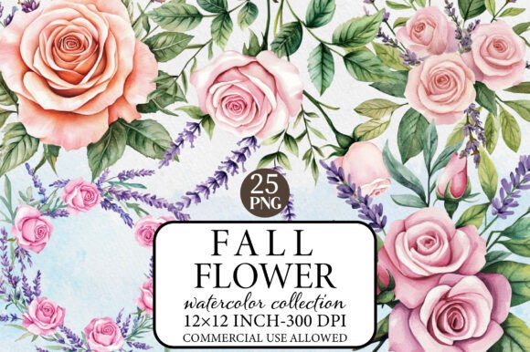 Download Watercolor Fall Flower Clipart - Fall flower clipart Collection