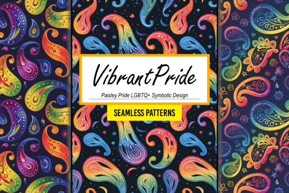 Download Paisley Pride LGBTQ+ Symbolic Design Art - Design Collection